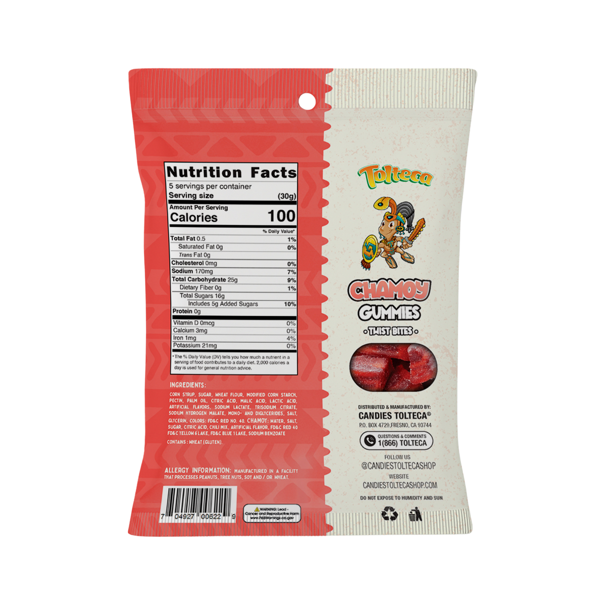 Chamoy Strawberry Twist Bites